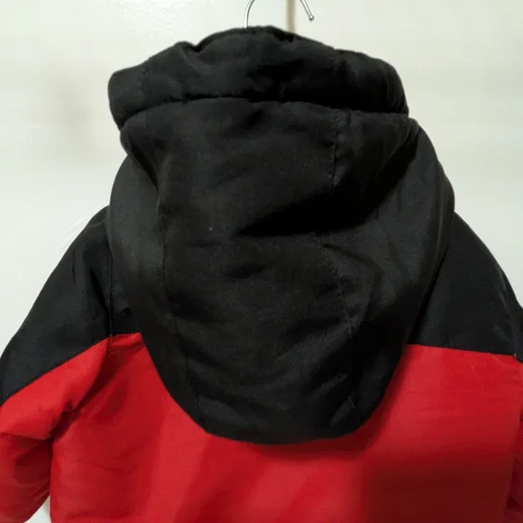 18 Mo Toughskins Infant Boys Black and Cherry Pie Snow Jacket - Picture 6 of 13